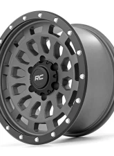 Rough Country 87 Series Simulated Beadlock Wheel Gray Black 17x8.5 6x5.5 for Chevy GMC Ford                                     - 87170912G - Image 3