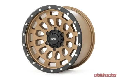 Rough Country 87 Series Wheel Simulated Beadlock Bronze | Black 17x8.5 6x5.5 +0mm - 87170912