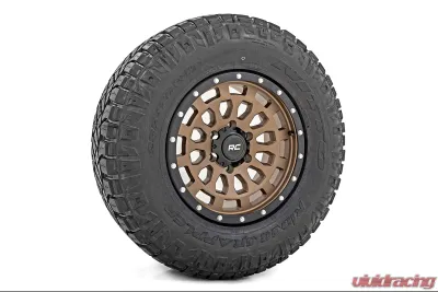 Rough Country 87 Series Wheel Simulated Beadlock Bronze | Black 17x8.5 6x5.5 +0mm - 87170912