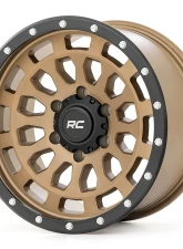 Rough Country 87 Series Wheel Simulated Beadlock Bronze 17x8.5 5x4.5 for Dodge Ram & Jeep                                     - 87170913 - Image 6