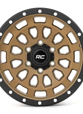 Rough Country 87 Series Wheel Simulated Beadlock Bronze 17x8.5 5x4.5 for Dodge Ram & Jeep                                     - 87170913 - Image 2