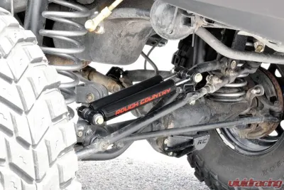 Rough Country Stacked Dual Steering Stabilizer for 2.5-6.5" Lifts Jeep - 87308