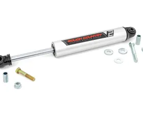 Rough Country V2 Steering Stabilizer Chevy Silverado 2500 HD 3500 HD GMC Sierra 2500 HD Sierra 3500 HD 2011-2015
