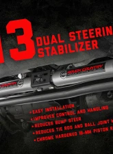 Rough Country Dual Steering Stabilizer 94-99 Ram 1500 4WD Dodge Ram 1500 1994-1999                                     - 8732130 - Image 3