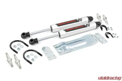 Rough Country V2 Steering Stabilizer Dual Chevy Dodge Ford GMC 1960-1991 - 8735670
