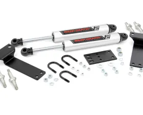 Rough Country V2 Steering Stabilizer Dual Ford Excursion F-250 Super Duty F-350 Super Duty 1999-2004