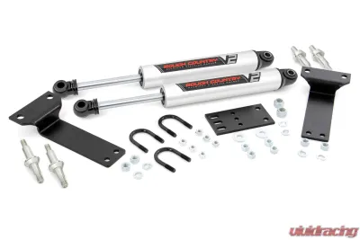 Rough Country V2 Steering Stabilizer Dual Ford Excursion F-250 Super Duty F-350 Super Duty 1999-2004 - 8749070
