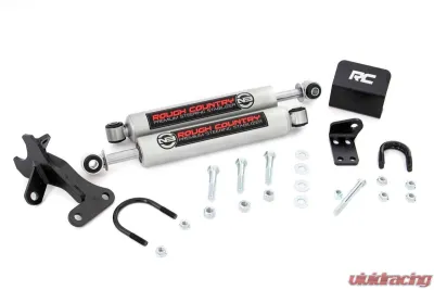 Rough Country N3 Steering Stabilizer Dual 4" Lift Jeep Grand Cherokee WJ 99-04 - 8749630