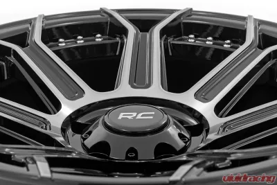 Rough Country 89 Series Wheel One-Piece Black Machined Gun Metal 17x9 6x5.5 -12mm - 89170912
