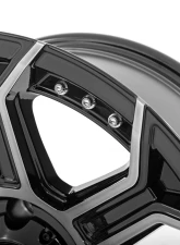 Rough Country 89 Series Wheel One-Piece Black Machined Gun Metal 17x9 5x4.5 -12mm                                     - 89170913 - Image 2