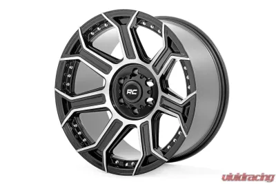 Rough Country 89 Series Wheel One-Piece Black Machined Gunmetal 20x9 6x5.5 +18mm - 89200912