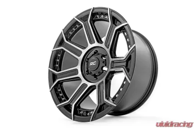 Rough Country 89 Series Wheel One-Piece Black Machined Gunmetal 20x9 6x5.5 +18mm - 89200912