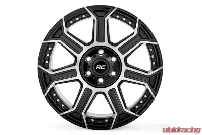 Rough Country 89 Series Wheel One-Piece Black Machined Gunmetal 20x9 6x5.5 +18mm - 89200912