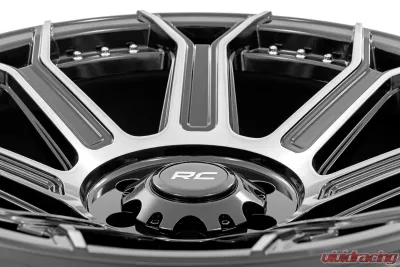 Rough Country 89 Series Wheel One-Piece Black Machined Gunmetal 20x9 6x5.5 +18mm - 89200912