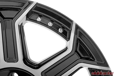 Rough Country 89 Series Wheel One-Piece Black Machined Gunmetal 20x9 6x5.5 +18mm - 89200912