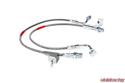 Rough Country Front Extended Stainless Steel Brake Lines for 4-6" Lifts GMC Jimmy 1987-1991 - 89360S