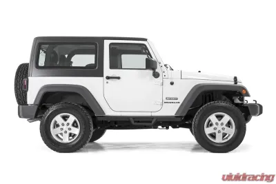 Rough Country Contoured Drop Steps 2 Door Jeep Wrangler JK 4WD 2007-2018 - 90763