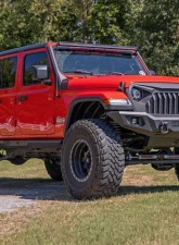 Rough Country Rock Sliders for Jeep Gladiator JT 2020-2022, 67" Steel, Black Powder Coat                                     - 90802 - Image 6