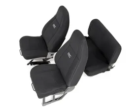 Rough Country Jeep Neoprene Seat Cover Set | Black 87-90 Wrangler YJ Jeep Wrangler 1987-1990