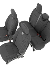 Rough Country Jeep Neoprene Seat Cover Set, Black 18-20 Wrangler JL Unlimited Jeep Wrangler 2018-2020                                     - 91010 - Image 6