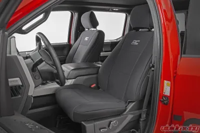 Rough Country Neoprene Seat Covers for Ford F-150 2015-2023, F-250 & F-350 2017-2023 - 91016