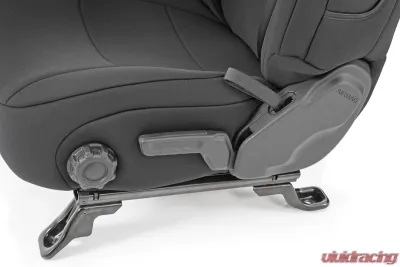 Rough Country Neoprene Seat Cover Set for 2018-2020 Jeep Wrangler JL, Black - 91020