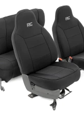 Rough Country Seat Covers for Jeep Cherokee 1984-1996, Non-Detach Headrest, Neoprene                                     - 91021A - Image 3