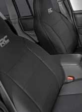Rough Country Seat Covers for Jeep Cherokee 1984-1996, Non-Detach Headrest, Neoprene                                     - 91021A - Image 3