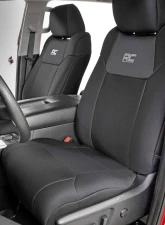 Rough Country Seat Covers for 2014-2021 Toyota Tundra Crew Cab with Console Cover and Rear                                     - 91027A - Image 2