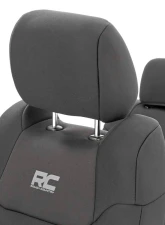 Rough Country Seat Covers for 2014-2021 Toyota Tundra Crew Cab with Console Cover and Rear                                     - 91027A - Image 4