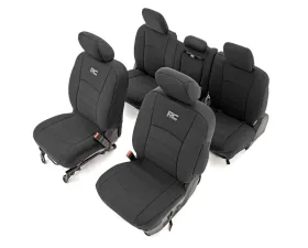 Rough Country Neoprene Front and Rear Seat Covers Ram 1500 2009-2018