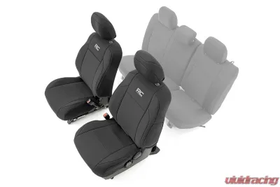 Rough Country Seat Covers Front Double Cab Toyota Tacoma 2WD | 4WD 2016-2023 - 91030