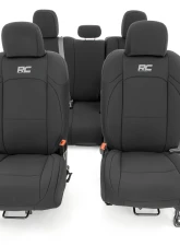 Rough Country Jeep Neoprene Seat Cover Set; Black 2020 Gladiator JT Jeep Gladiator 2020                                     - 91034 - Image 4