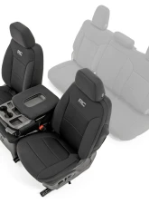 Rough Country GM Neoprene Seat Covers Black Chevrolet Silverado 2019-2021                                     - 91035 - Image 2