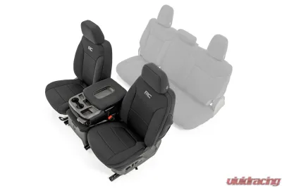 Rough Country GM Neoprene Seat Covers Black Chevrolet Silverado 2019-2021 - 91035