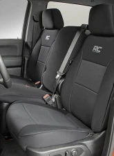 Rough Country GM Neoprene Seat Covers Front and Rear Black Chevrolet Silverado 2019-2021                                     - 91036 - Image 2