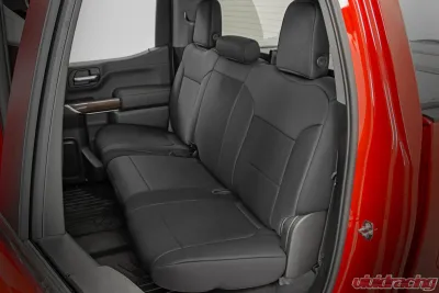 Rough Country GM Neoprene Seat Covers Front and Rear Black Chevrolet Silverado 2019-2021 - 91036