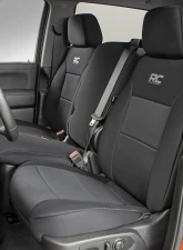 Rough Country GM Neoprene Seat Covers Front and Rear w/Back Storage Black Chevrolet Silverado 2019-2021                                     - 91037 - Image 2