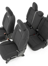 Rough Country Jeep Neoprene Seat Cover Set w/Rear Cup Holder Black Jeep Gladiator JT 2020-2021                                     - 91038 - Image 5