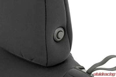 Rough Country Jeep Neoprene Seat Cover Set w/Rear Cup Holder Black Jeep Gladiator JT 2020-2021 - 91038
