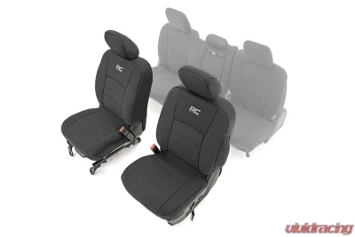 Rough Country Seat Covers First Row Ram 1500 2WD 4WD 2019-2025 - 91040