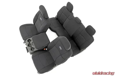 Rough Country Seat Covers First and Second Row w/Full Rear Sit Ram 2500 2WD 4WD 2019-2022 - 91043