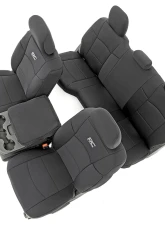 Rough Country Neoprene Seat Covers for Ram 2500 2019-2022, Front & Rear 60/40 Fit                                     - 91044 - Image 5