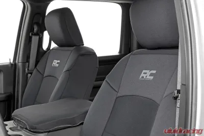Rough Country Neoprene Seat Covers for Ram 2500 2019-2022, Front & Rear 60/40 Fit - 91044