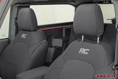 Rough Country Seat Covers Bucket Seats FR & RR Ford Bronco 2 Door 4WD 2021-2025 - 91050