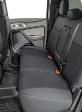 Rough Country Seat Covers for 2019-2023 Ford Ranger FR Bucket & RR Bench, Neoprene, 4-Layer Construction                                     - 91056A - Image 3