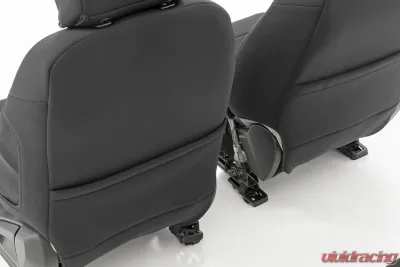 Rough Country Seat Covers for 2019-2023 Ford Ranger FR Bucket & RR Bench, Neoprene, 4-Layer Construction - 91056A