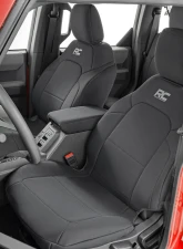 Rough Country Neoprene Seat Covers for 2021-2025 Ford Bronco Bucket Seats w/Fold Down Armrest                                     - 91059 - Image 5