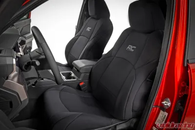Rough Country Neoprene Seat Covers for 2024-2025 Toyota Tacoma Double Cab 2WD/4WD - 91062