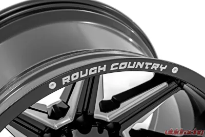 Rough Country 91M Series Wheel 20x12 Gloss Black 6x5.5 -44mm for Chevrolet, GMC, Ford, Ram - 91201212M